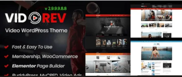 VidoRev GPL – Video WordPress Theme