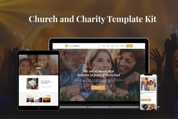 Best Church Website Template for WordPress Elementor Template Kit