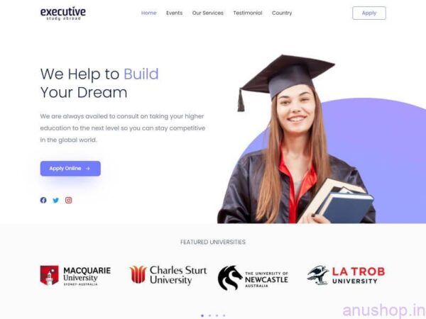 Executive – Bootstrap 5 HTML5 Academic Website Template