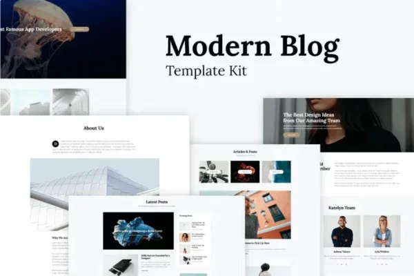 Katelyn – Modern Blog Template for Elementor Kit