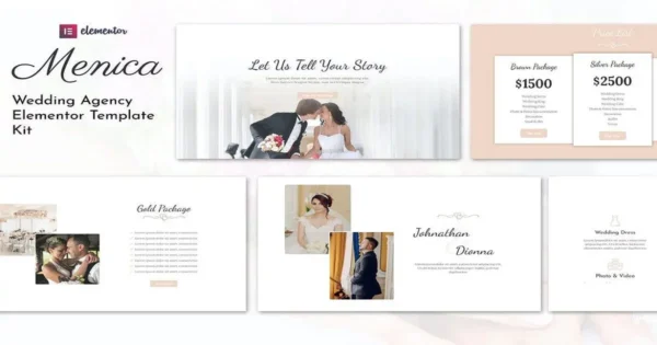 Menica – Wedding Planner Website Template Download