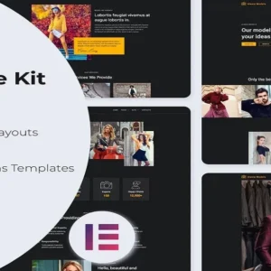 Model Agency Website Template (Elementor) Kit – Alasia