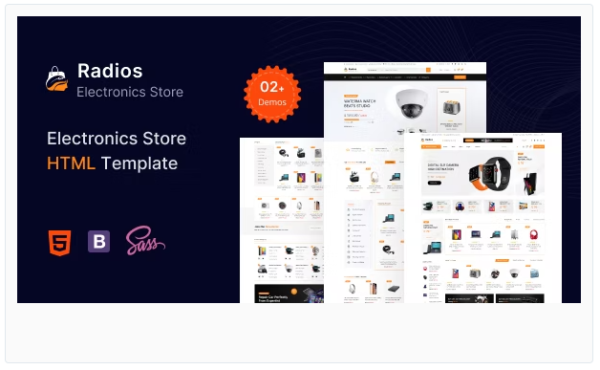 Radios Electronics eCommerce HTML Template