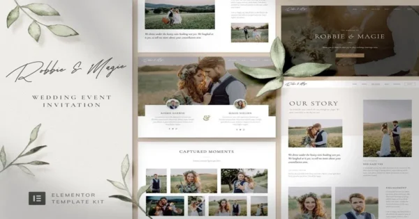 Robbie Magie – Wedding Event Planner Website Template (Elementor)
