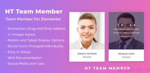 HT Team Member For Elementor v1.0.5 [GPL]