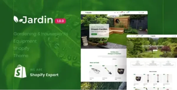 Jardin - Gardening & Houseplants Equipment Responsive Shopify Theme