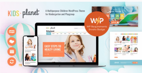 Kids Planet – A Multipurpose Children WP Theme GPL