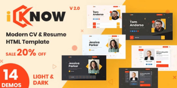 iKnow - Personal Portfolio HTML Template