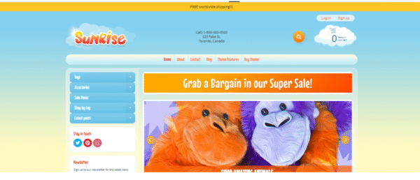 Sunrise Shopify Theme