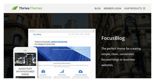 Thrive Themes Focusblog WordPress Theme GPL