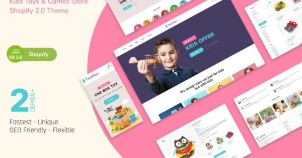 ToyMan v1.0 - Kids Toys & Baby Store Shopify 2.0 Theme