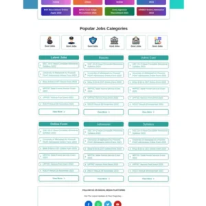 GP Jobs – Sarkari Job Website Templates For GeneratePress 2025
