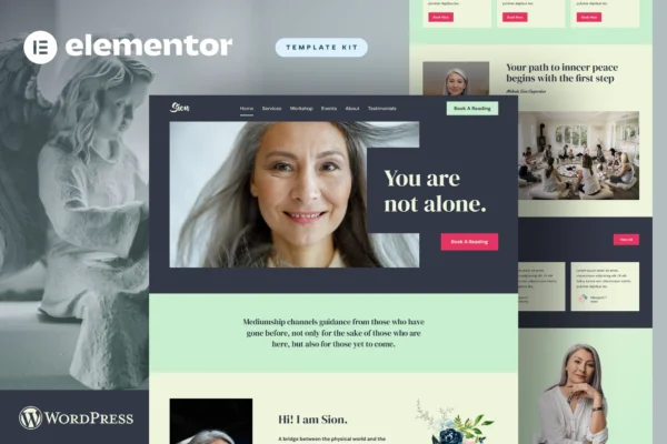 DOWNLOAD Sion – Psychic Medium Elementor Template Kit